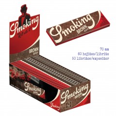 Expositor  con  50  libritos  de  papel  nº  8  Smoking  Brown