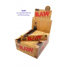 Raw  Slim  Expositor  con  50  libritos  papel  natural