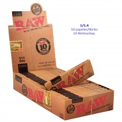 Raw  Expositor  con  24  libritos  de  1  1/4  papel  natural