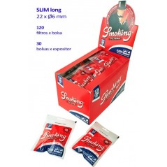 Expositor  de  filtros  Smoking  classic  slim  long  (30  bolsas  x  120  filtros)