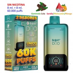Caribbean Mix 0 mg. + Cola Gummy 0 mg. «BALMY DUO» Vaper desechable