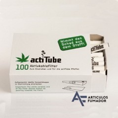 CAJA ACTITUBE FILTROS 8MM CARBÓN ACTIVO REGULAR 100 uds
