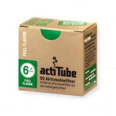 CAJA DE ACTITUBE FILTROS CARBÓN ACTIVADO EXTRA SLIM 50 uds CADA UNA
