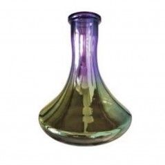 BASE DE CRISTAL ARCOIRIS TRANSPARENTE COMPATIBLE CON SHISHAS RUSAS