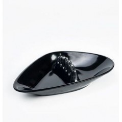 CENICERO PLASTICO PVC NEGRO