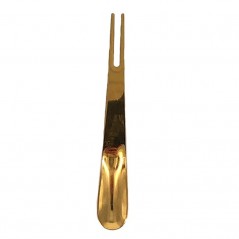 TENEDOR Y CUCHARILLA ORO 2 EN 1 PARA SHISHA