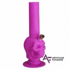 BONG CALAVERA FLUORESCENTE ROSA 25 cm