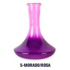 BASE CRISTAL ANIMALESYS GRANDE BICOLOR MORADO/ROSA